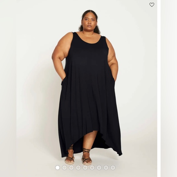 NWOT Universal Standard Athena Divine Jersey Dress - Black (US 2XS, Women’s 6-8) - Picture 5 of 15